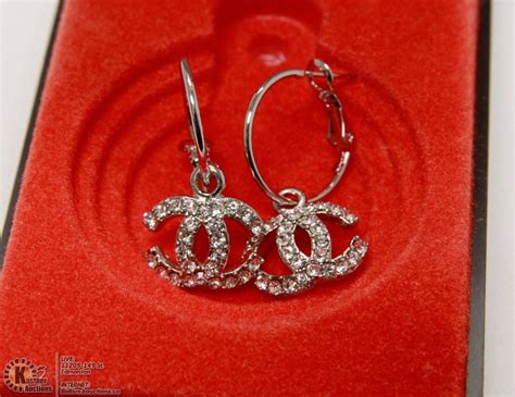 chanel earrings replica cheap|large chanel inspired earrings.